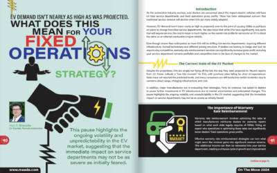 EV demand isn’t nearly as high as was projected. What does this mean for your Fixed Operations Strategy?